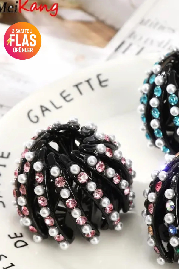 saç topuzu toka ve toplama aparatı, kristal taşlı taraklı ve açılabilir saç topuzlu toka, kristal-sac-topuzu, toka, Quilling Seti