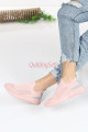 pembe renk günlük yüksek taban slip-on, hafif yürüyüş bağcıksız kadın spor ayakkabı, 7539246531519, spor ayakkabı, Ferrossa