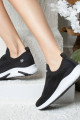 siyah renk günlük yüksek taban slip-on, hafif yürüyüş bağcıksız unisex spor ayakkabı, ferro30, spor ayakkabı, Ferrossa