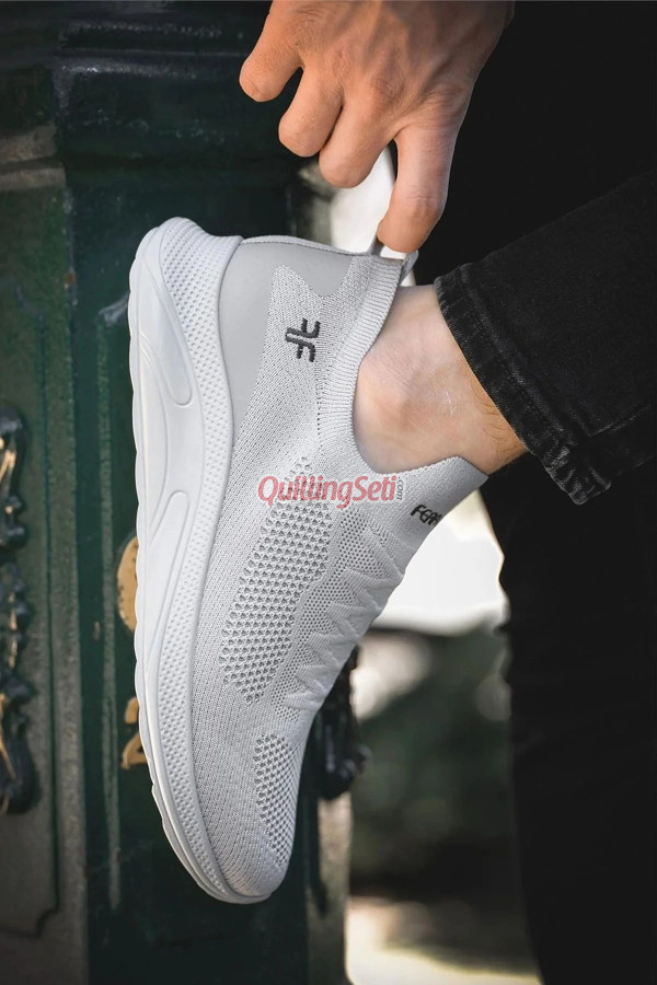 gri renk günlük unisex sneakers slip-on, hafif yürüyüş bağcıksız spor ayakkabı, tybzg1hhe2nw1gni66, spor ayakkabı, Ferrossa