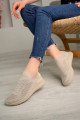 bej renk günlük yüksek taban slip-on, hafif yürüyüş bağcıksız unisex spor ayakkabı, tybl4ppcmkdl4w0634, spor ayakkabı, Ferrossa