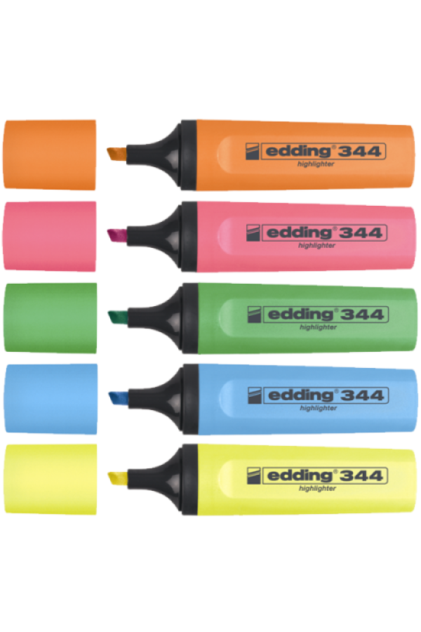 Edding E-344 Fosforlu Kalem 5'li, E-344-29811 edding e-344 fosforlu kalem 5'li, e-344-29811, kırtasiye ürünleri, Buffer