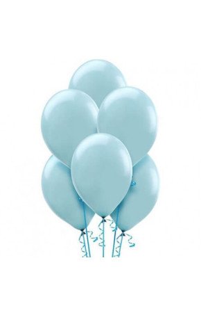 Klasik Açık Mavi Helyum Balon 100 lü