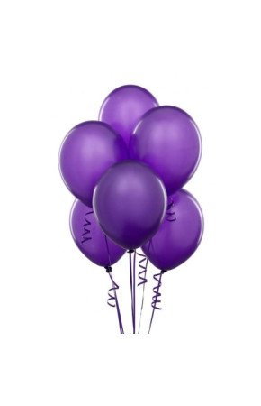 Klasik Mor Helyum Balon 100 lü