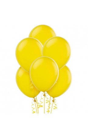 Klasik Sarı Helyum Balon 100 lü