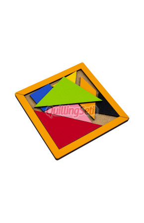 Ahşap Tangram 14X14 cm