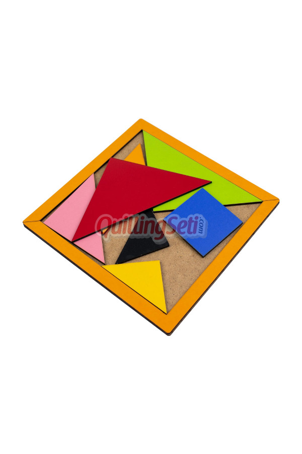 ahşap tangram 17x17, 8682122090262, akıl ve zeka oyunları, Quilling Seti