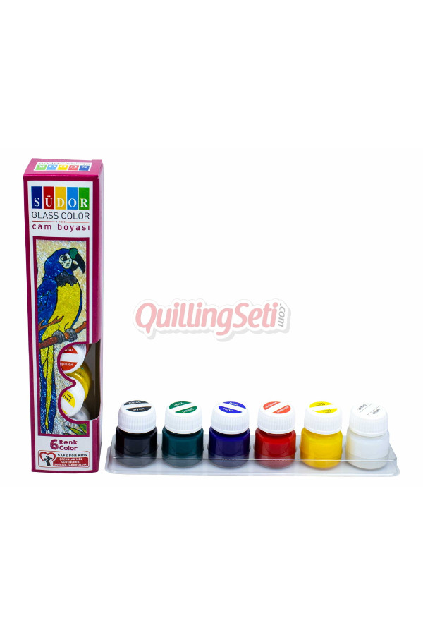 cam boyası 15ml 6 renk, 86965112574125, hobi boyaları, Südor