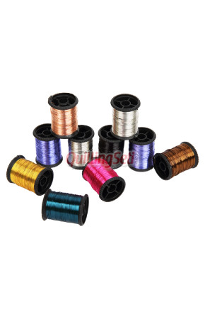 Demir Tel Karışık 10 Renk 0.3 mm (3 micron) 10 mt 10lu makara