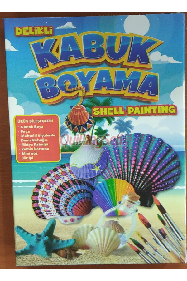 kabuk boyama seti, 8697438595325, boyama kitapları, Quilling Seti