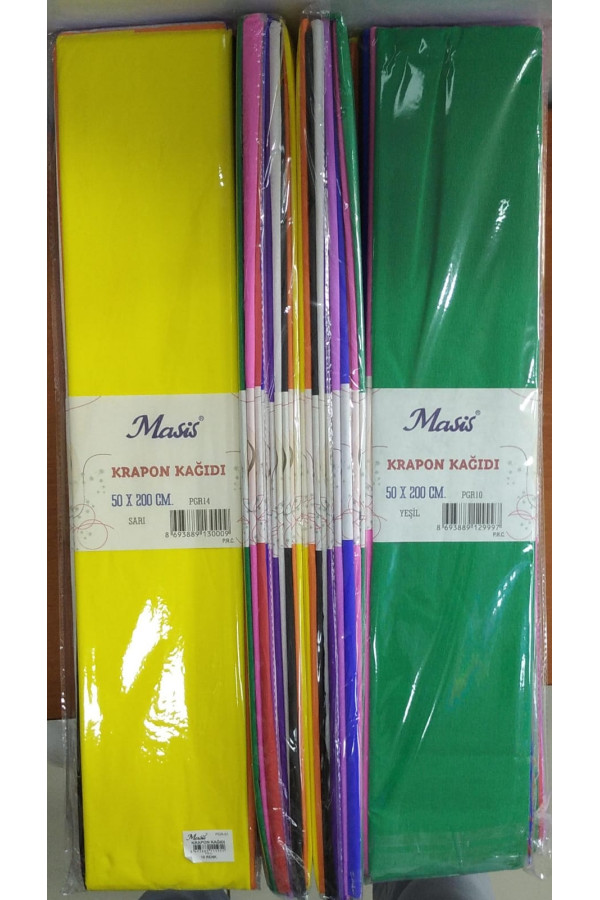 krapon kağıdı karışık 10lu, 693889111947, kırtasiye ürünleri, Quilling Seti