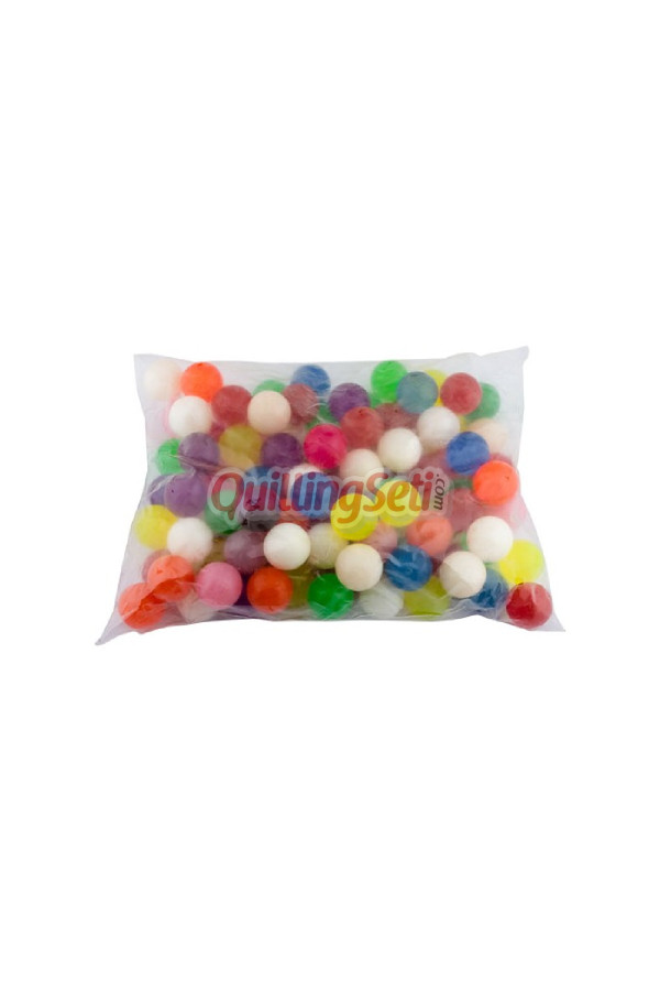 30 mm yerli̇ üretim baskisiz düz renkli ziplayan top 100lü, 8509990028626, oyunlar ve oyuncaklar, Quilling Seti