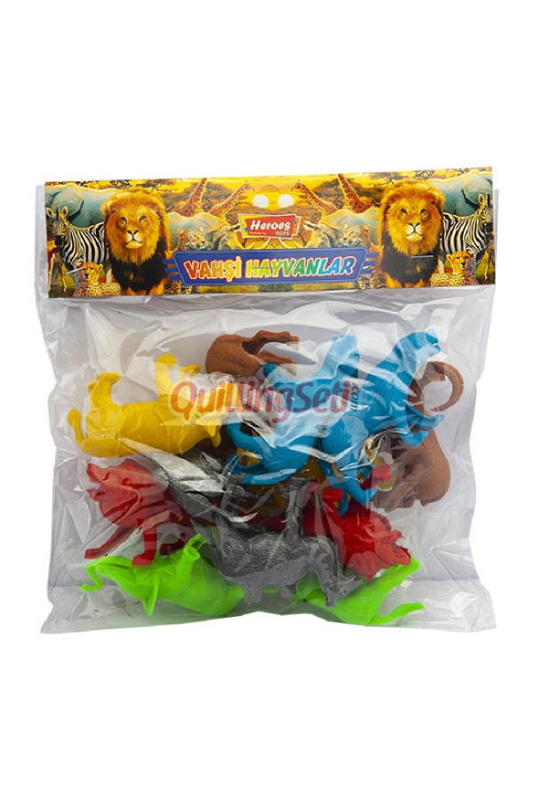 vahşi hayvan seti 12li̇, 8509990028947, oyunlar ve oyuncaklar, Quilling Seti