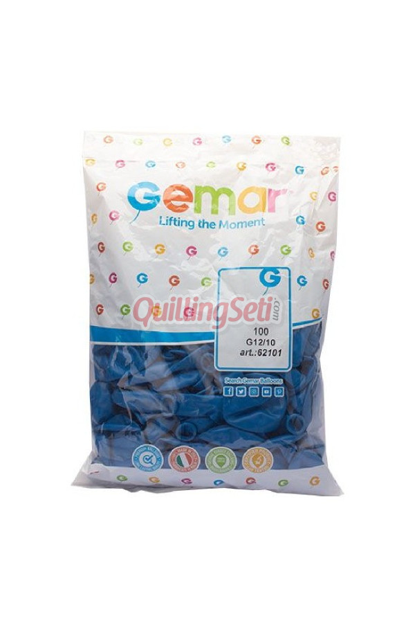 koyu mavi renk dış mekan balonu 100lü paket, 8509990028831, kutlama parti malzemeleri, Quilling Seti