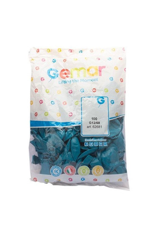 turkuaz renk dış mekan balonu 100lü paket, 8509990028879, kutlama parti malzemeleri, Quilling Seti