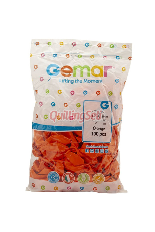 turuncu renkli  10 i̇ç mekan balonu, 8509990029166, kutlama parti malzemeleri, Gemar