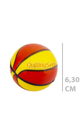 Küçük Boy Renkli̇ Basketbol Stres Topu 6,30cm