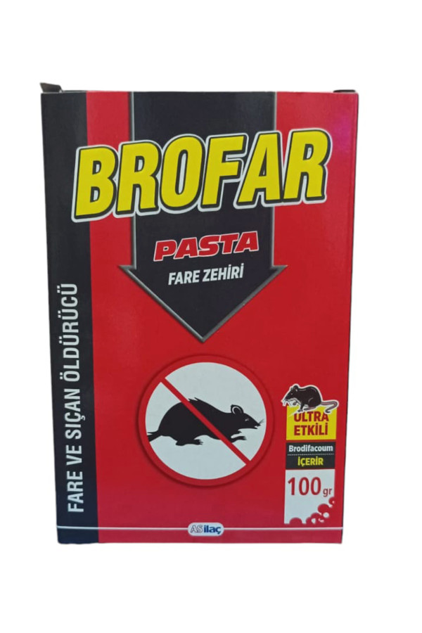 brofar pasta fare zehiri 100gr (10x10gr), 98521655641, haşere öldürücüler, Brofar