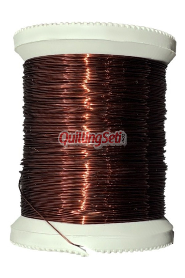 quillingseti açık kahverengi renk filografi teli 100 gr, 150 mt - qs-114, qs-ft-1014, filografi malzemeleri, Quilling Malzemeleri