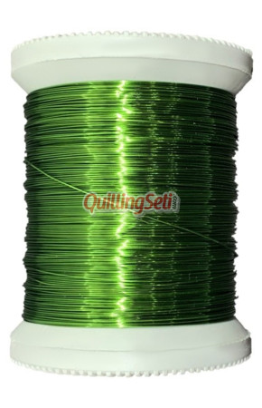 QuillingSeti Açık Yeşil Renk Filografi Teli 100 gr, 150 mt - QS-113