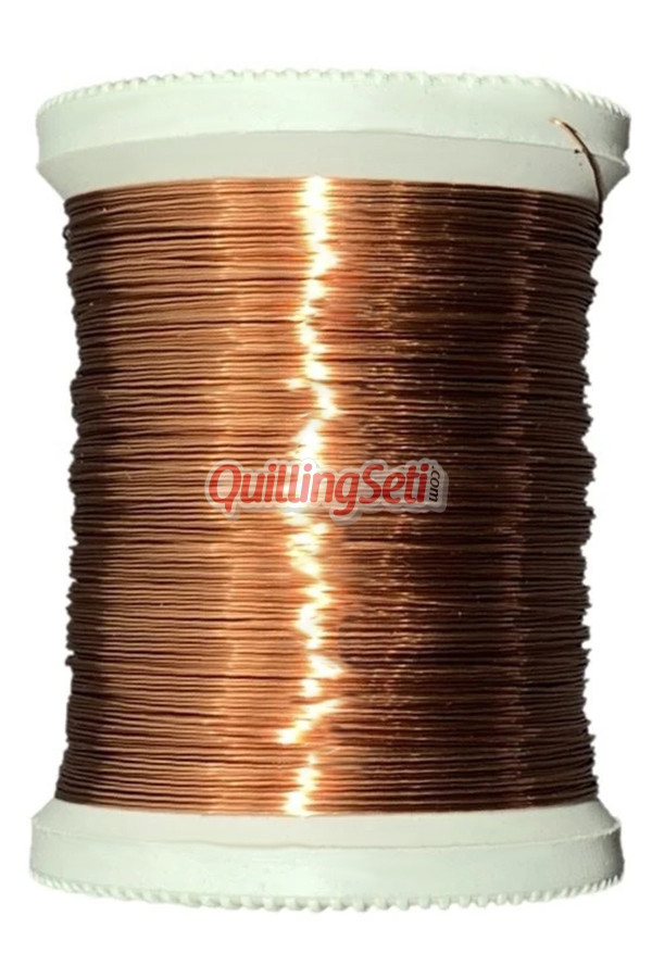 quillingseti bakır renk filografi teli 100 gr, 150 mt - qs-120, qs-ft-1020, filografi malzemeleri, Quilling Seti
