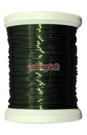 QuillingSeti Haki Yeşili Renk Filografi Teli 100 gr, 150 mt - QS-117