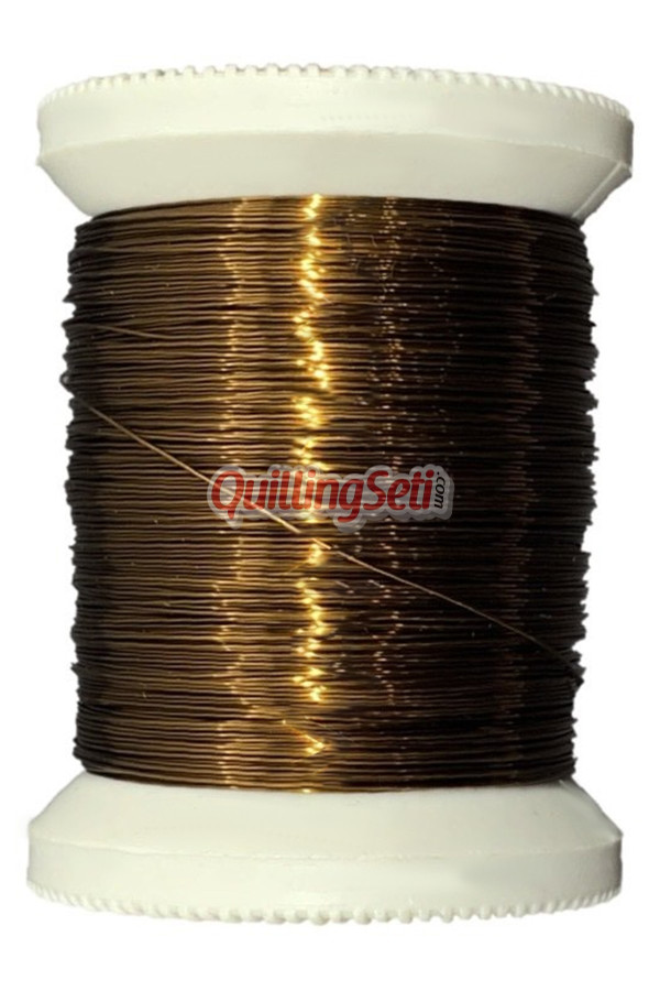 quillingseti kahverengi renk filografi teli 100 gr, 150 mt - qs-119, qs-flgrftl-119, filografi malzemeleri, Quilling Seti