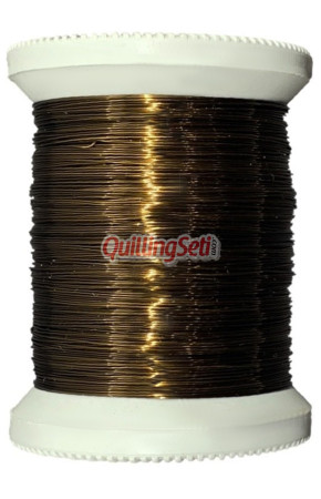 QuillingSeti Koyu Kahve Renk Filografi Teli 100 gr, 150 mt - QS-112