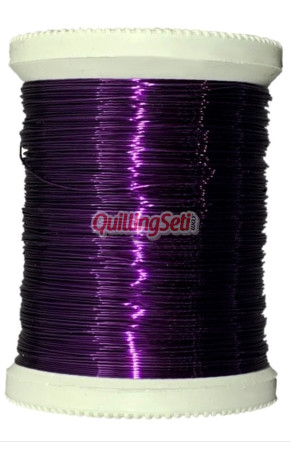 QuillingSeti Mor Renk Filografi Teli 100 gr, 150 mt - QS-101