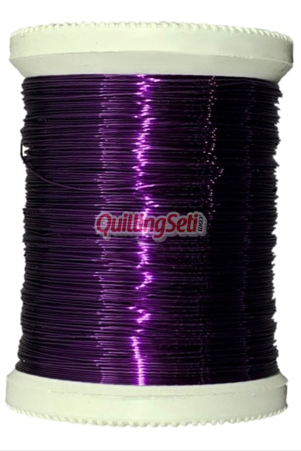 quillingseti mor renk filografi teli 100 gr, 150 mt - qs-101, qs-flgrftl-101-mor, filografi malzemeleri, Quilling Seti