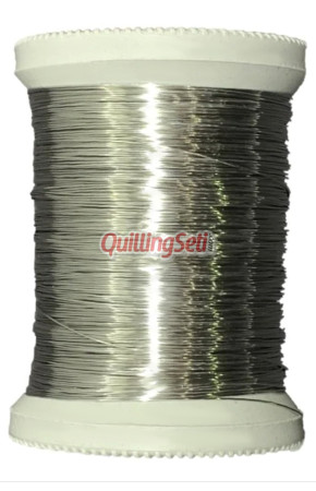 QuillingSeti Gümüş Nikel Renk Filografi Teli 100 gr, 150 mt - QS-103