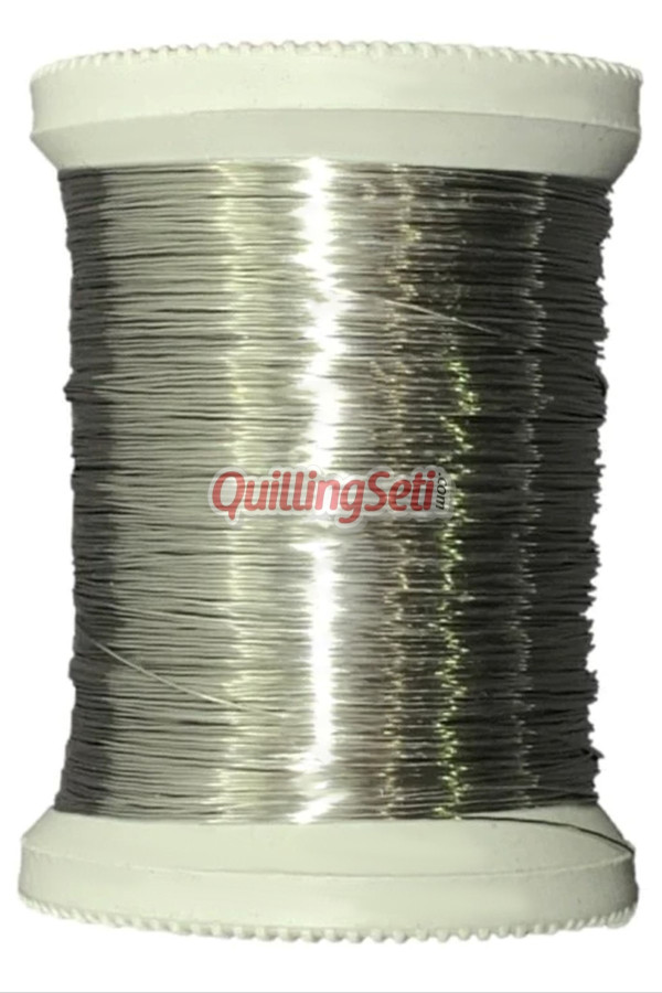 quillingseti gümüş nikel renk filografi teli 100 gr, 150 mt - qs-103, qs-flgrftl-103, filografi malzemeleri, Quilling Seti