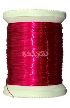 QuillingSeti Pembe Renk Filografi Teli 100 gr, 150 mt - QS-106