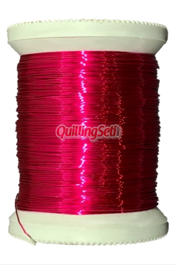 quillingseti pembe renk filografi teli 100 gr, 150 mt - qs-106, hft-1006, filografi malzemeleri