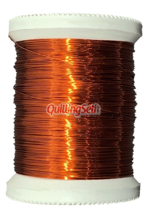 quillingseti turuncu renk filografi teli 100 gr, 150 mt - qs-111, qs-ft-1011, filografi malzemeleri, Quilling Seti
