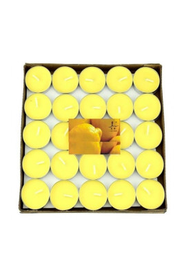Tealight Mum Sarı Renk 50'li Paket