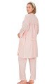 Pembe Renkli Derin Patlı,  33006 Sabahlıklı 3lü Lohusa Hamile Pijama Takımı | Lohusa-Sepeti.com