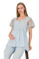 Bebe Mavi Renkli, Dantel Detaylı Kısa Kol, Derin Patlı, 33008 Sabahlıklı 3lü Lohusa Hamile Pijama Takımı, 8509990040352 bebe mavi renkli, dantel detaylı kısa kol, derin patlı, 33008 sabahlıklı 3lü lohusa hamile pijama takımı, 8509990040352, lohusa pijama takımları, Lady