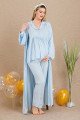 Mavi Sabahlıklı 3lü Lohusa Hamile Pijama Takımı | 33001 | Lohusa-Sepeti.com Mavi Sabahlıklı 3lü Lohusa Hamile Pijama Takımı | 33001 | Lohusa-Sepeti.com