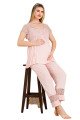 bebe pembe renkli dantel detaylı,  33200,  2li lohusa hamile pijama takımı, 8509990040765, lohusa pijama takımları, Lady