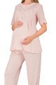 Bebe Pembe Renkli Dantel Detaylı, 33206, 2li Lohusa Hamile Pijama Takımı | Lohusa-Sepeti.com Bebe Pembe Renkli Dantel Detaylı, 33206, 2li Lohusa Hamile Pijama Takımı | Lohusa-Sepeti.com