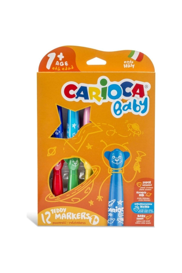 quilling seti çocuk turuncu baby teddy jumbo bebek süper yıkanabilir keçeli boya kalemi 12li 42816, quilling-seti-carioca-42816, hobi boyaları, Quilling Seti