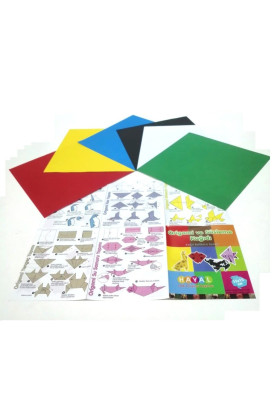 Quilling Seti Origami Kağıt Seti 20*20 cm özel set 24 adetli