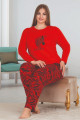 lady 11300 battal boy büyük beden uzun kol pijama takımı, lady11300, büyük beden (battal boy) pijama takımları, Lady