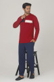 bordo - lacivert renk, modal kumaş, uzun kol, quilling seti teknur 80171 erkek pijama takım, tknr 80171, erkek pijama takımı, Teknur