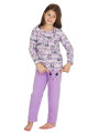 lila renk polar kumaş kedi desenli quilling seti teknur 41015  kız çocuk pijama takımı, teknur-41015, teknur pijama takımı, 85b6e5836b604e43b3396ec0684be24d