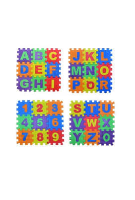 Eva Puzzle Harf ve  Sayılar  Oyun  36 parça puzzle  9cm x 9cm