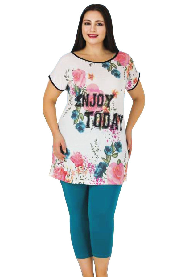lady lingerie büyük beden capri art-261, lady261, lady pijama takımı, Lady