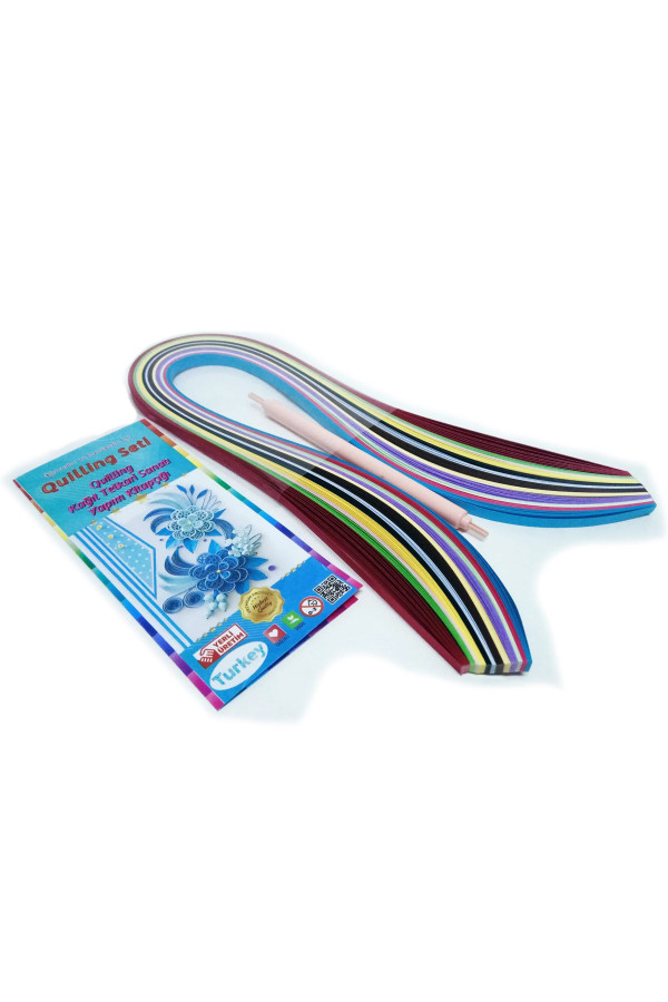 ekonomik quilling öğrenci seti - i̇nce set - 5mm, eko-qös-5m, quilling kağıdı, Quilling Seti
