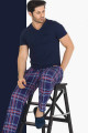 modal kumaş lacivert renkli teknur tkrn-30805 erkek kısa kol pijama takımı, tkrn-30805, erkek pijama takımı, Teknur